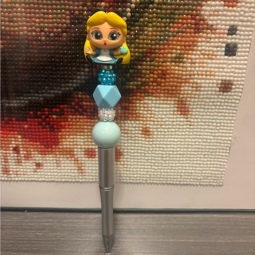 Cute Character Beaded Pen